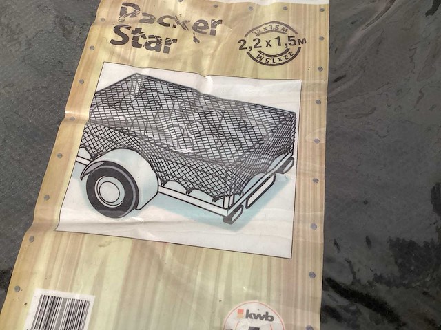 Kwb bagagenet aanhangwagen 2,2x1,5 m (3x) - afbeelding 2 van  3