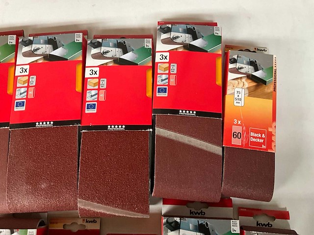 Kwb mix kavel schuurpapier voor bandschuurmachine - afbeelding 3 van  7