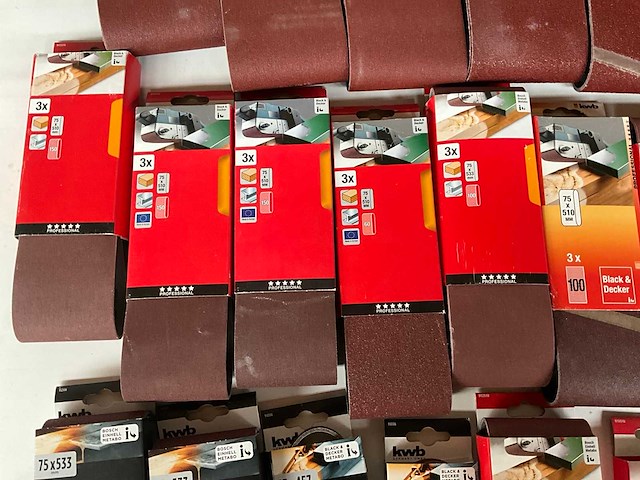 Kwb mix kavel schuurpapier voor bandschuurmachine - afbeelding 5 van  7