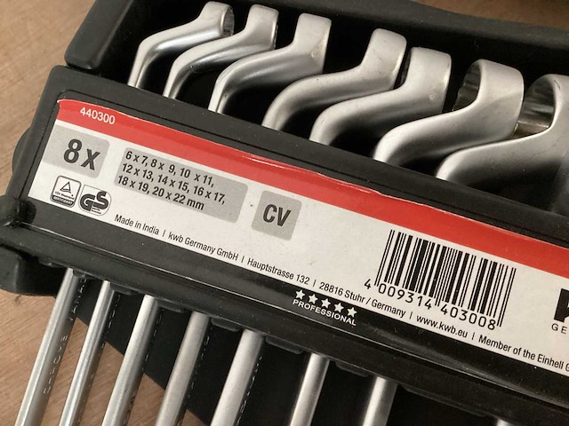 Kwb ringsleutelset, 8 delig (10x) - afbeelding 2 van  4