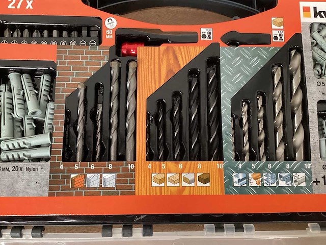 Kwb set boren, schroefbits en pluggen (7x) - afbeelding 4 van  6