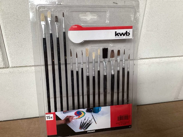 Kwb set schilderpenselen, 15 delig (17x) - afbeelding 1 van  4