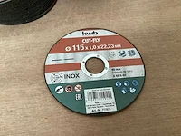 Kwb snijschijf 115 x 1 mm voor rvs (113x) - afbeelding 2 van  3
