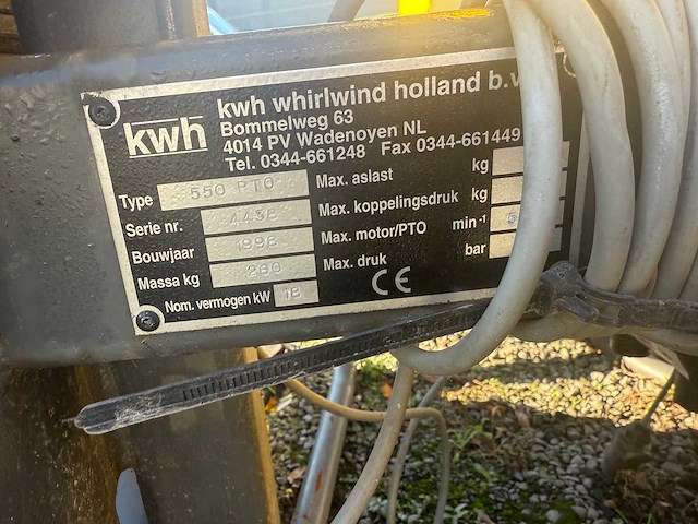 Kwh - 1998 - 550 pto - overige agrarisch - afbeelding 8 van  8