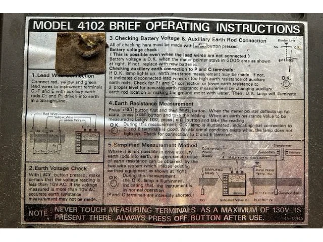 Kyoritsu earth tester - afbeelding 5 van  5