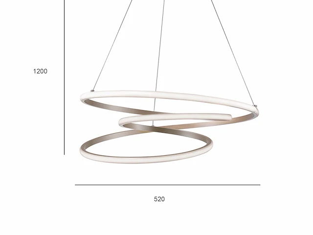 Kyoto 360 design armatuur satijn goud - afbeelding 6 van  8