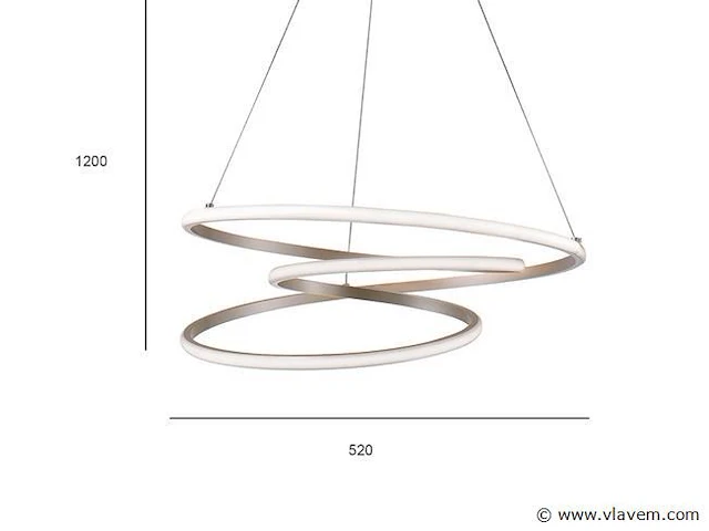 Kyoto 360 design armatuur zilver - afbeelding 6 van  9