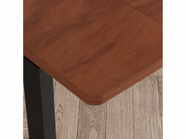 L-vormig bureau - in hoogte verstelbaar - retro hout - afbeelding 9 van  9