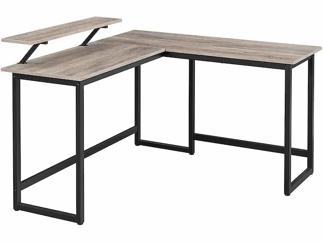 L-vormig bureau, hoektafel met monitorstandaard - afbeelding 4 van  9