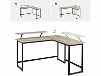 L-vormig bureau, hoektafel met monitorstandaard - afbeelding 5 van  9