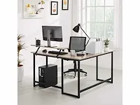 L-vormig bureau, hoektafel met monitorstandaard - afbeelding 6 van  9