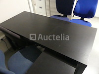 L-vormig bureau met 4 stoelen op wieltjes - afbeelding 11 van  11