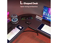 L-vormige hoekbureau voor gaming - afbeelding 4 van  7