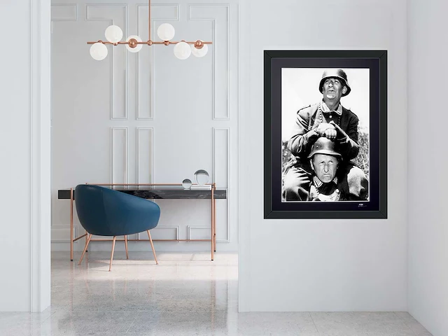 La grande vadrouille (1966) - louis de funès & bourvil - 70x50 cm - limited edition - afbeelding 6 van  6