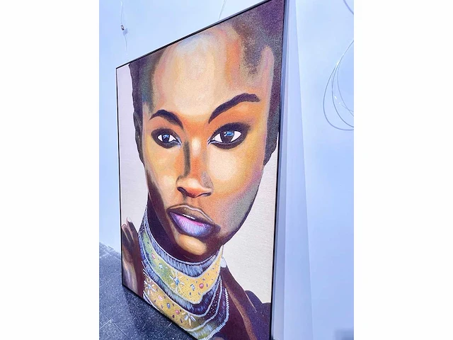 La mulata - handgemaakte wandtapijten. 160x120 cm -+ / exclusief en gemaakt - niet ingelijst - afbeelding 5 van  6