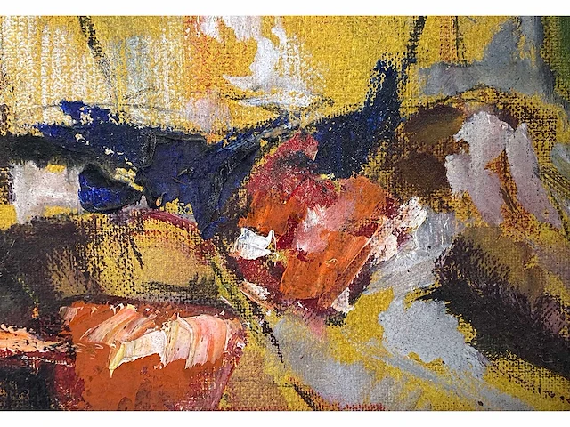 La pipe - portret van een jongen - olie op doek - afbeelding 4 van  7