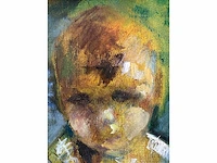 La pipe - portret van een jongen - olie op doek - afbeelding 6 van  7
