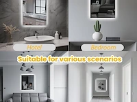 Laapdak led-badkamerspiegel met verlichting - afbeelding 4 van  4