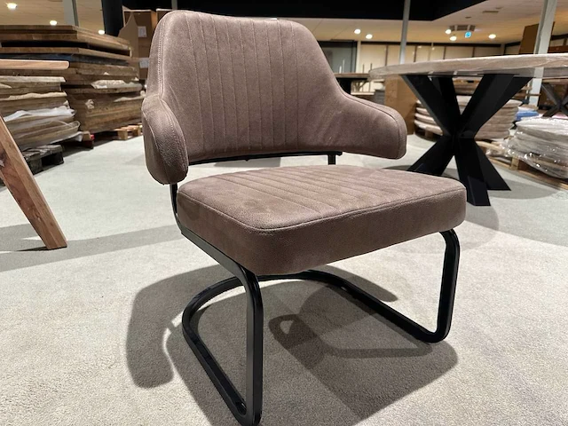Label15 - otta - lounge chair - stone microfiber - afbeelding 2 van  4