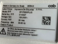 Labelprinter brady - afbeelding 5 van  5
