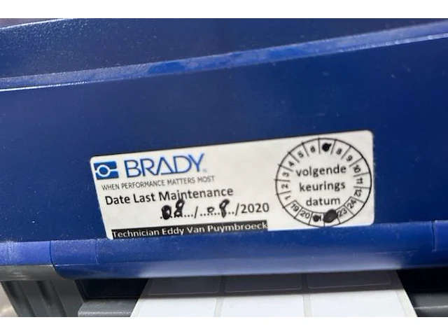 Labelprinter brady - afbeelding 6 van  6