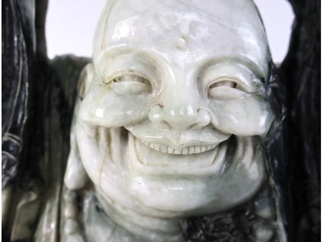 Lachende boeddha jade - afbeelding 5 van  18