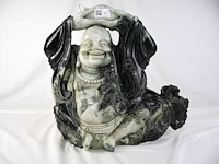 Lachende boeddha jade - afbeelding 1 van  18