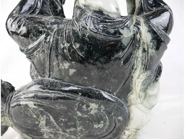 Lachende boeddha jade - afbeelding 17 van  18