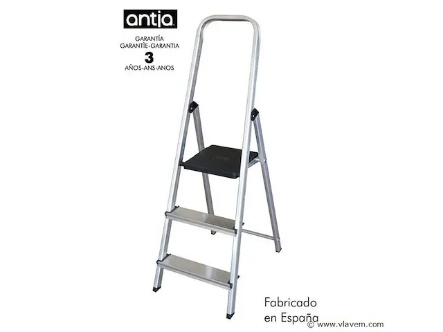 Ladder 3 treden 129x40,5x12cm - afbeelding 1 van  1