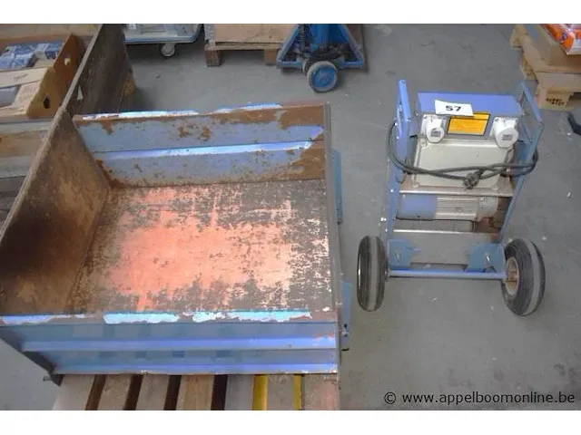 Ladderlift geda lift 250comfort plus stalen liftbak, laddersteunen afstandsbediening - afbeelding 1 van  6