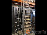 Ladders met houten treden 4 stuks - afbeelding 1 van  4