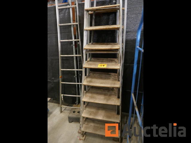 Ladders met houten treden 4 stuks - afbeelding 2 van  4