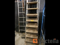 Ladders met houten treden 4 stuks - afbeelding 2 van  4