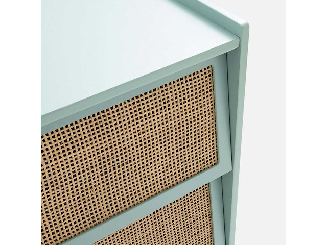 Ladekast met 3-lades met riet - afbeelding 5 van  7