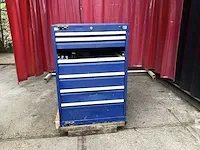Ladekast met 7 laden incl alle gereedschappen en tool houders ( 1 schuif ontbreekt) - afbeelding 1 van  11