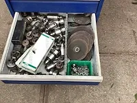 Ladekast met 7 laden incl alle gereedschappen en tool houders ( 1 schuif ontbreekt) - afbeelding 11 van  11