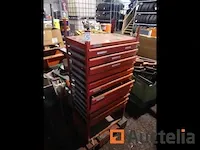 Ladekast voor garage met accessoires
