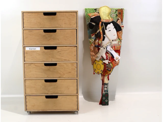 Ladenkastje & geisha decoratie - afbeelding 1 van  4