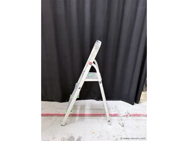Lader 3 treden - aluminium - afbeelding 1 van  4