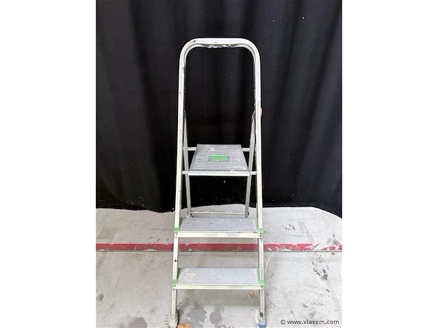 Lader 3 treden - aluminium - afbeelding 2 van  4