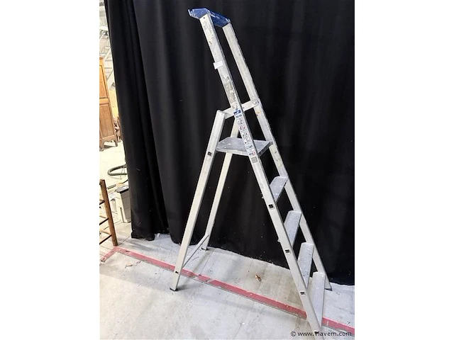 Lader 5 treden - aluminium - afbeelding 1 van  4