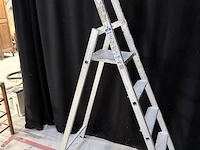 Lader 5 treden - aluminium - afbeelding 1 van  4