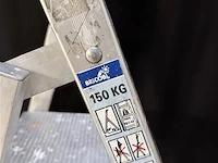 Lader 5 treden - aluminium - afbeelding 3 van  4