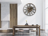 Lafocuse 57 cm vintage wandklok - afbeelding 3 van  4