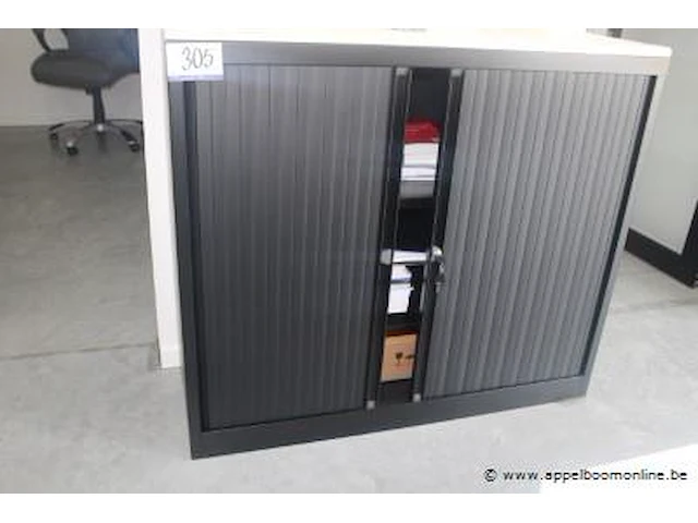 Lage dossierkast vv jaloeziedeuren afm 120x42x105cm - afbeelding 1 van  1