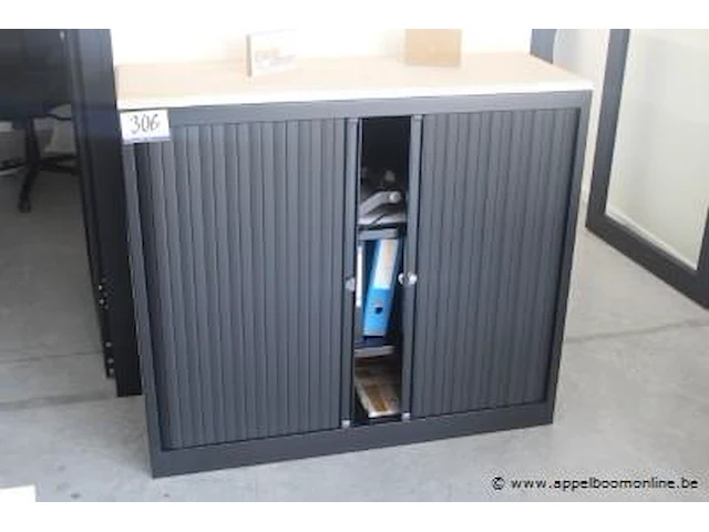 Lage dossierkast vv jaloeziedeuren afm 120x42x105cm - afbeelding 1 van  1