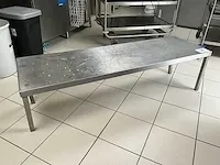 Lage rvs werktafel afm plm 150 x 46 x 40cm - afbeelding 1 van  4