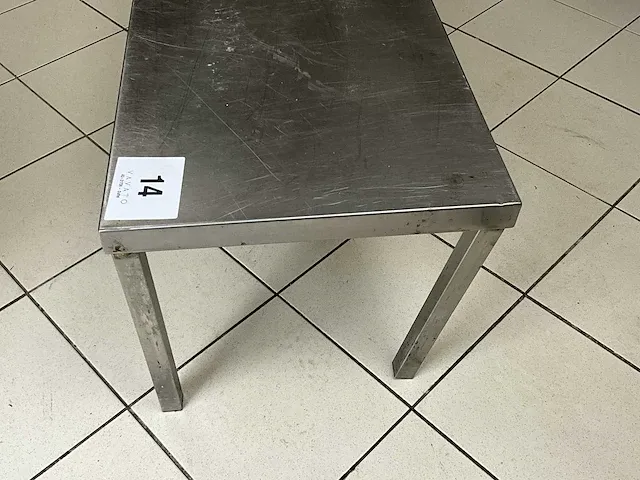 Lage rvs werktafel afm plm 150 x 46 x 40cm - afbeelding 4 van  4