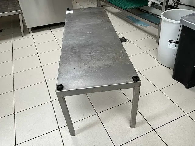 Lage rvs werktafel afm plm 150 x 46 x 45cm - afbeelding 3 van  3
