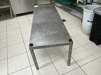 Lage rvs werktafel afm plm 150 x 46 x 45cm - afbeelding 3 van  3